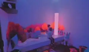 Thematische snoezelruimte met decoratieve elementen